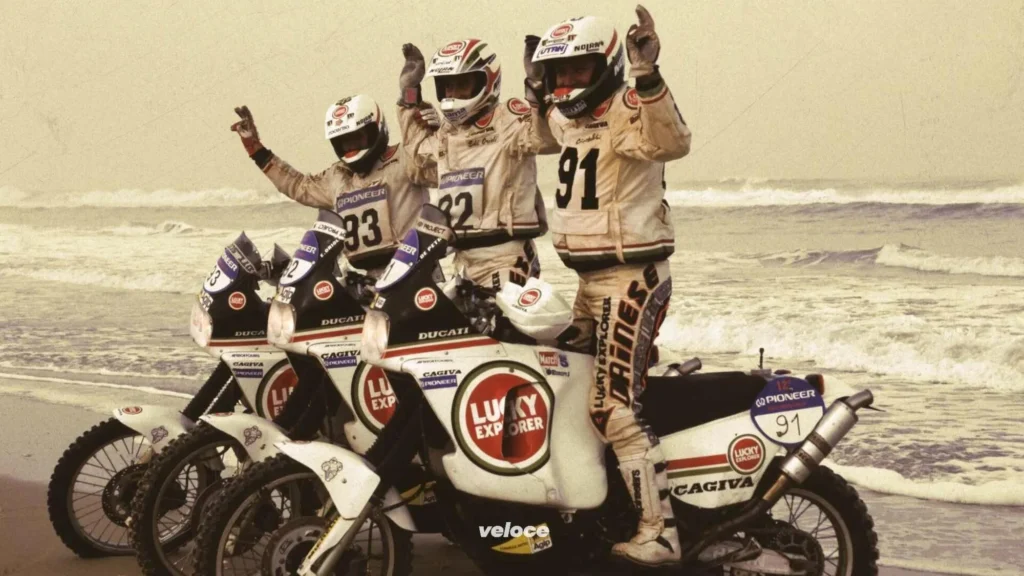 Cagiva Elefant en el Rally Dakar - Cagiva - Moto Euforia
