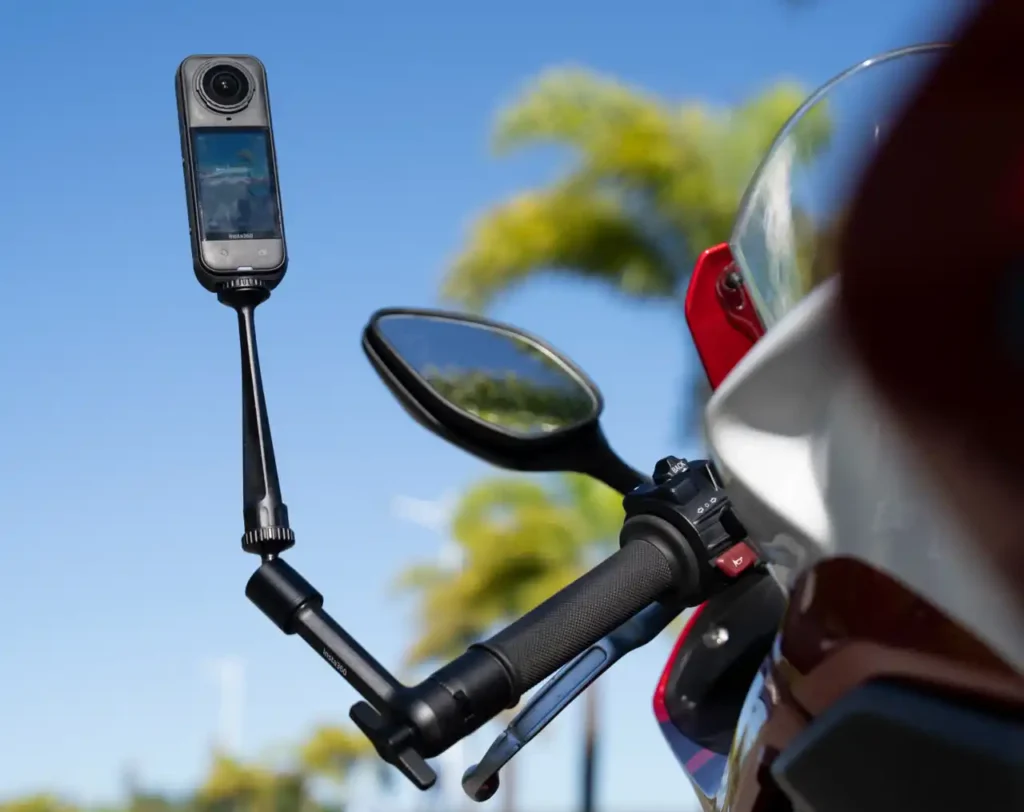 Donde montar camara 360 en moto - Extremo de manillar