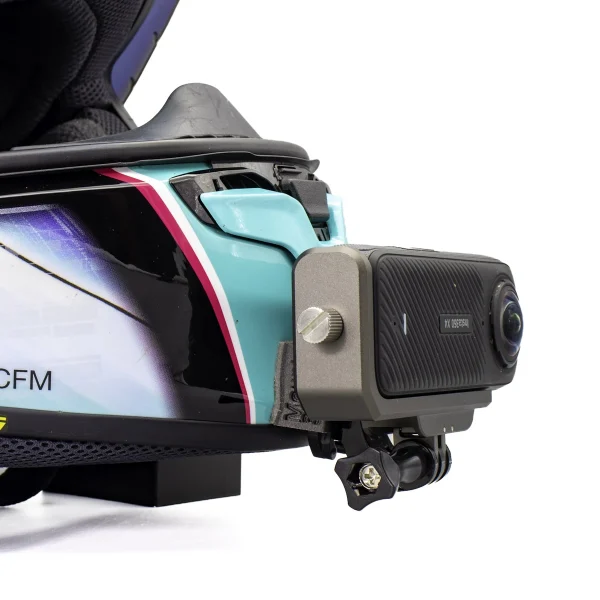 Donde montar camara 360 en moto - Montura en L en casco