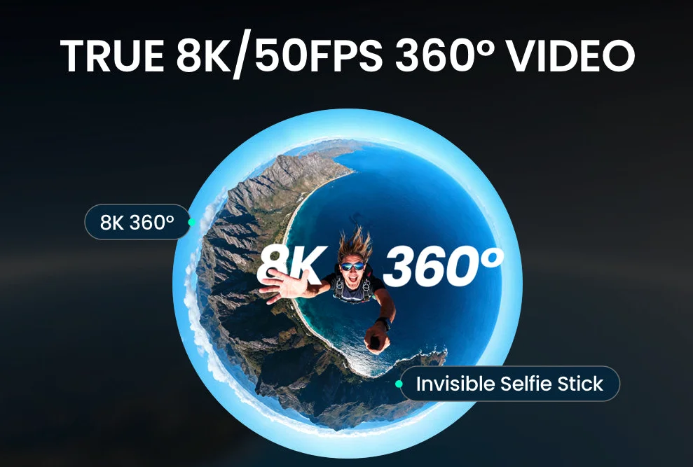 Mejor Camara 360 para Moto - 8K