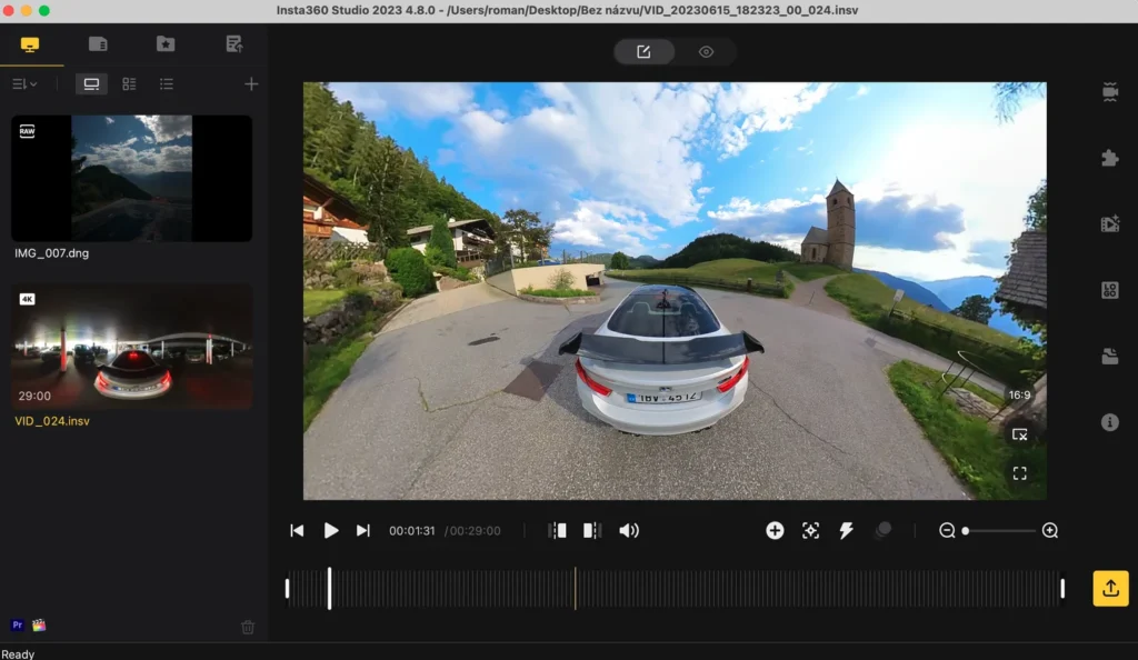 Mejor Camara 360 para Moto - Insta360 Studio